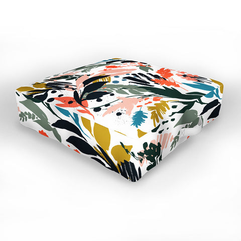 Marta Barragan Camarasa Brushstrokes of nature III Outdoor Floor Cushion