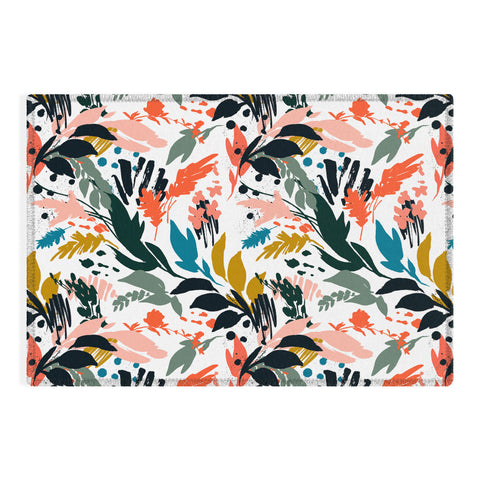 Marta Barragan Camarasa Brushstrokes of nature III Outdoor Rug