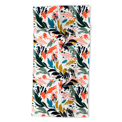Marta Barragan Camarasa Brushstrokes of nature III Beach Towel