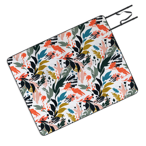 Marta Barragan Camarasa Brushstrokes of nature III Picnic Blanket