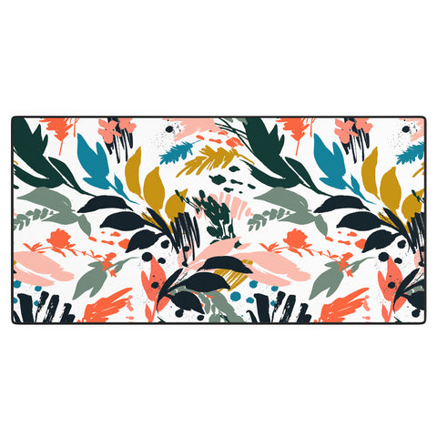 Marta Barragan Camarasa Brushstrokes of nature III Desk Mat
