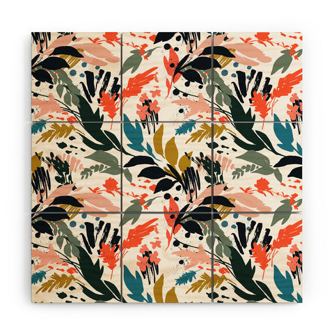 Marta Barragan Camarasa Brushstrokes of nature III Wood Wall Mural