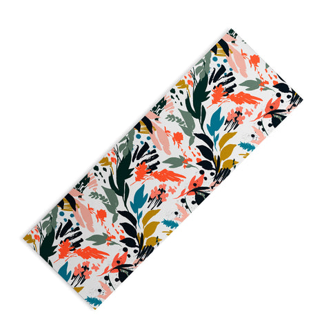Marta Barragan Camarasa Brushstrokes of nature III Yoga Mat