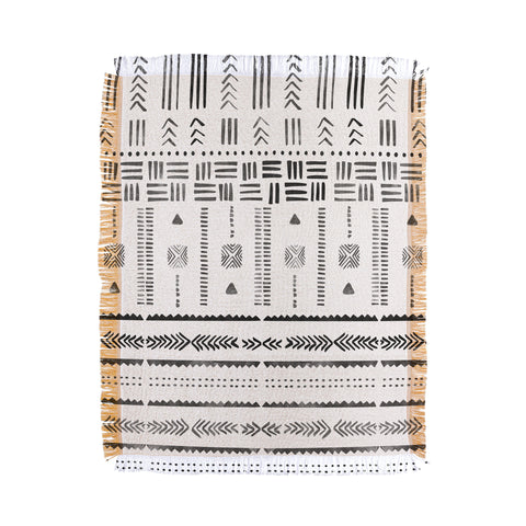 Marta Barragan Camarasa BW Minimal Nomad Throw Blanket