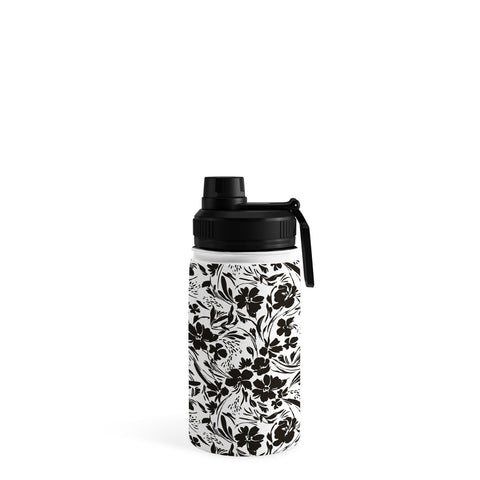 Marta Barragan Camarasa BW tropical floral Water Bottle