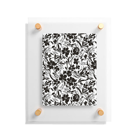 Marta Barragan Camarasa BW tropical floral Floating Acrylic Print
