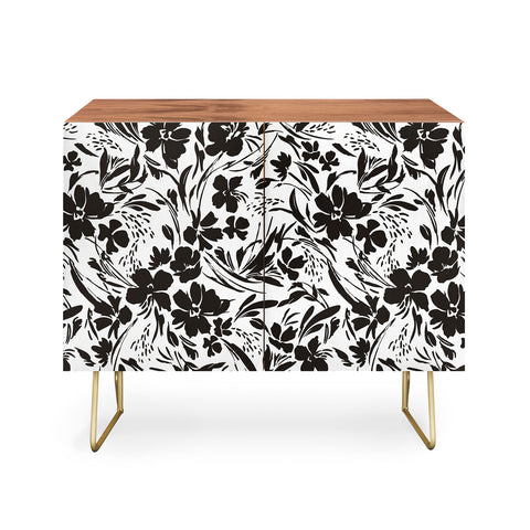 Marta Barragan Camarasa BW tropical floral Credenza