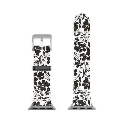 Marta Barragan Camarasa BW tropical floral Apple Watch Band