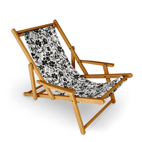 Marta Barragan Camarasa BW tropical floral Sling Chair