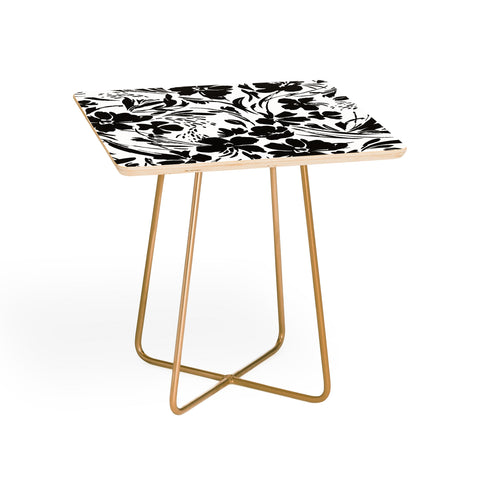 Marta Barragan Camarasa BW tropical floral Side Table