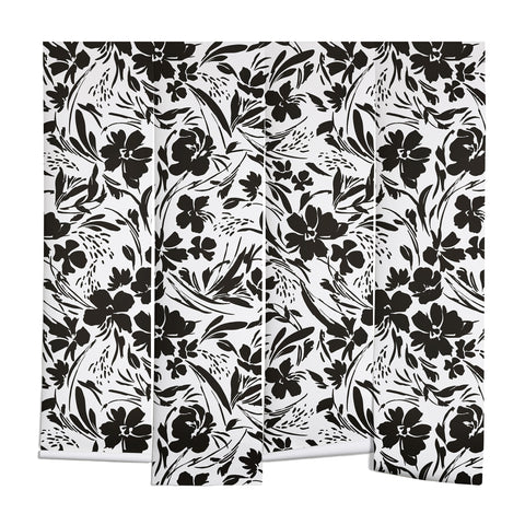 Marta Barragan Camarasa BW tropical floral Wall Mural