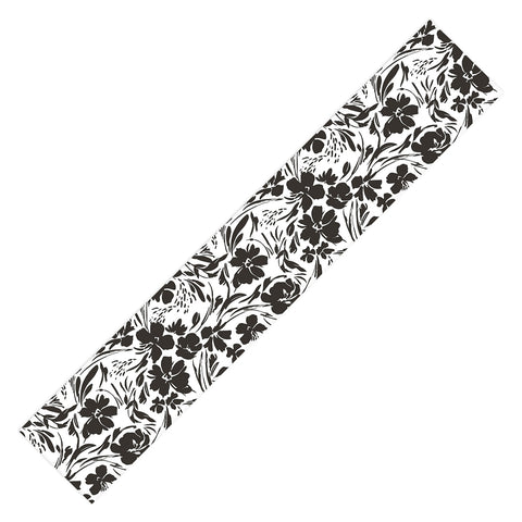 Marta Barragan Camarasa BW tropical floral Table Runner
