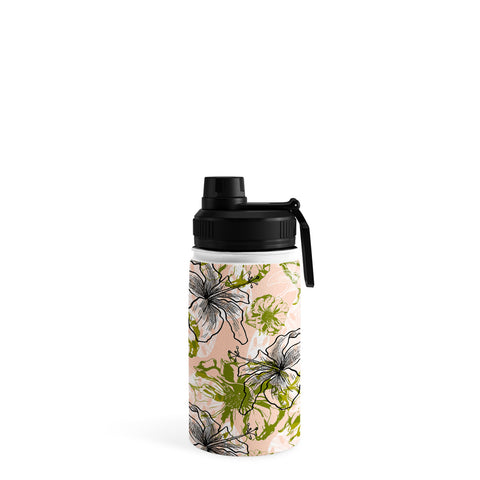 Marta Barragan Camarasa Cactus and exotic flowers Water Bottle