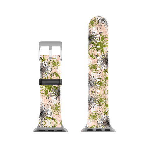 Marta Barragan Camarasa Cactus and exotic flowers Apple Watch Band
