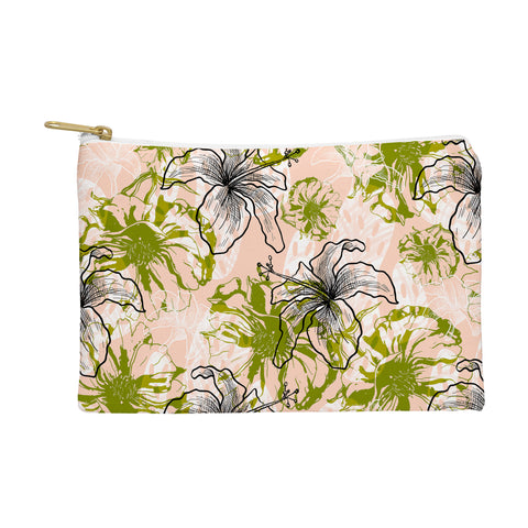 Marta Barragan Camarasa Cactus and exotic flowers Pouch