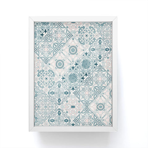 Marta Barragan Camarasa Ceramic tile patterns Framed Mini Art Print