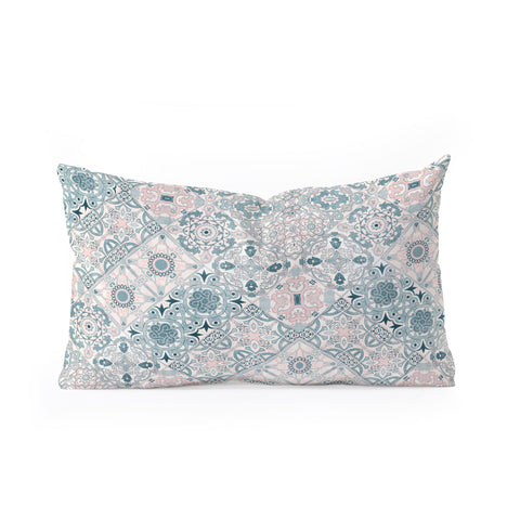 Marta Barragan Camarasa Ceramic tile patterns Oblong Throw Pillow