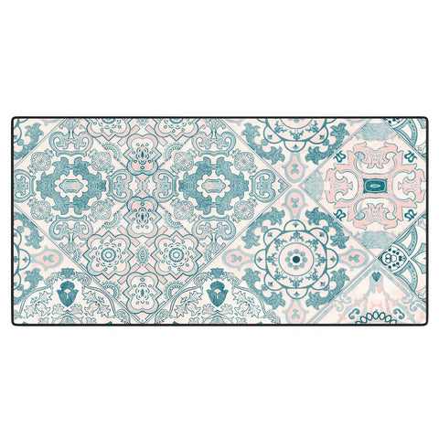 Marta Barragan Camarasa Ceramic tile patterns Desk Mat