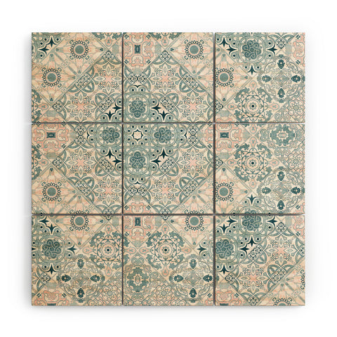 Marta Barragan Camarasa Ceramic tile patterns Wood Wall Mural