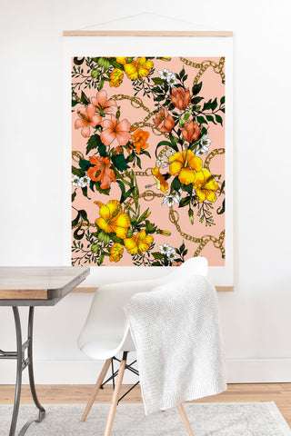 Marta Barragan Camarasa Chains with flowering bouquets Art Print And Hanger
