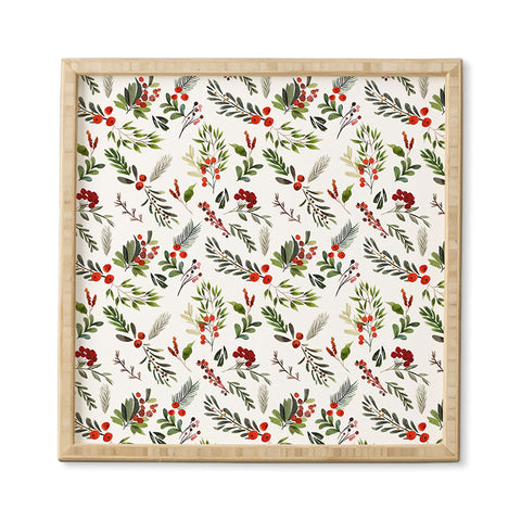 Marta Barragan Camarasa Christmas Botany 001 Framed Wall Art