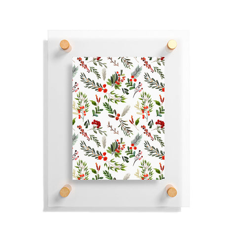 Marta Barragan Camarasa Christmas Botany 001 Floating Acrylic Print