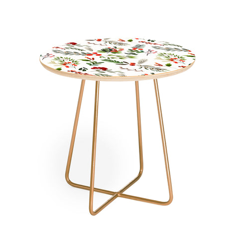 Marta Barragan Camarasa Christmas Botany 001 Round Side Table