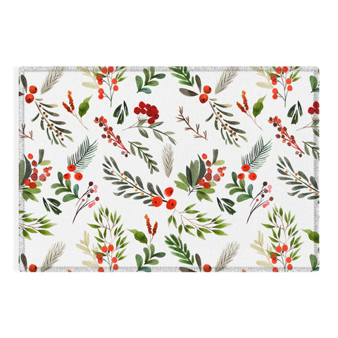 Marta Barragan Camarasa Christmas Botany 001 Outdoor Rug