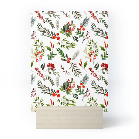 Marta Barragan Camarasa Christmas Botany 001 Mini Art Print