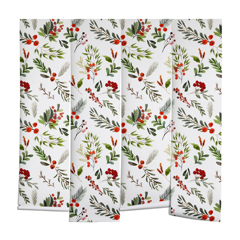 Marta Barragan Camarasa Christmas Botany 001 Wall Mural