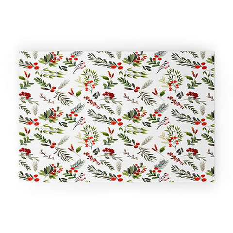 Marta Barragan Camarasa Christmas Botany 001 Welcome Mat