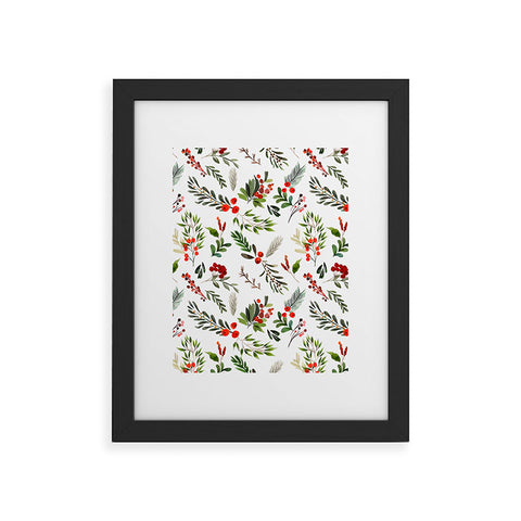 Marta Barragan Camarasa Christmas Botany 001 Framed Art Print
