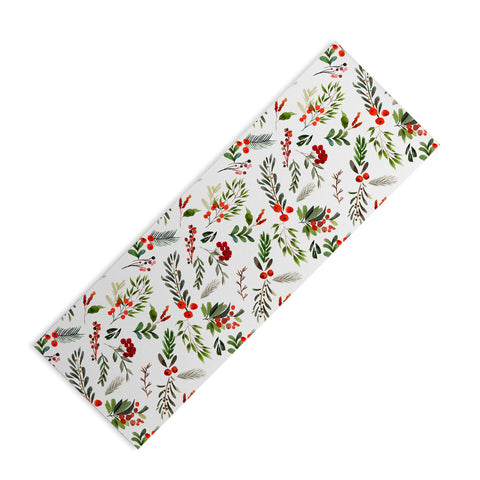 Marta Barragan Camarasa Christmas Botany 001 Yoga Mat