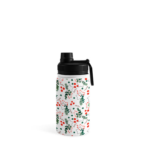 Marta Barragan Camarasa Christmas Botany 003 Water Bottle