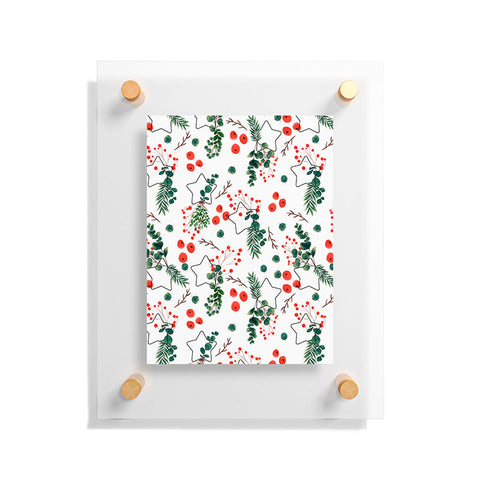 Marta Barragan Camarasa Christmas Botany 003 Floating Acrylic Print
