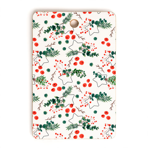 Marta Barragan Camarasa Christmas Botany 003 Cutting Board Rectangle