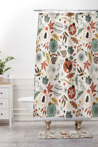 Marta Barragan Camarasa Christmas details I Shower Curtain And Mat