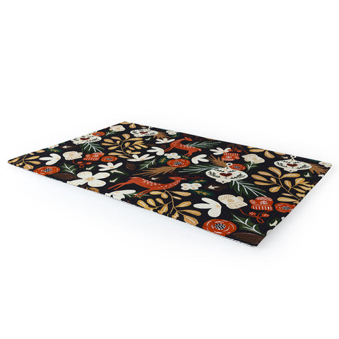 Marta Barragan Camarasa Christmas holiday night III Area Rug