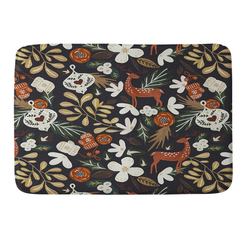Marta Barragan Camarasa Christmas holiday night III Memory Foam Bath Mat