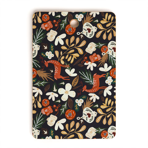 Marta Barragan Camarasa Christmas holiday night III Cutting Board Rectangle