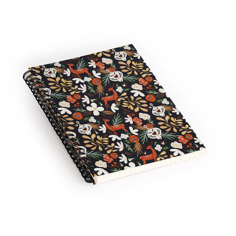Marta Barragan Camarasa Christmas holiday night III Spiral Notebook