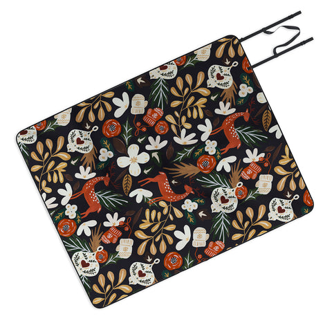 Marta Barragan Camarasa Christmas holiday night III Picnic Blanket