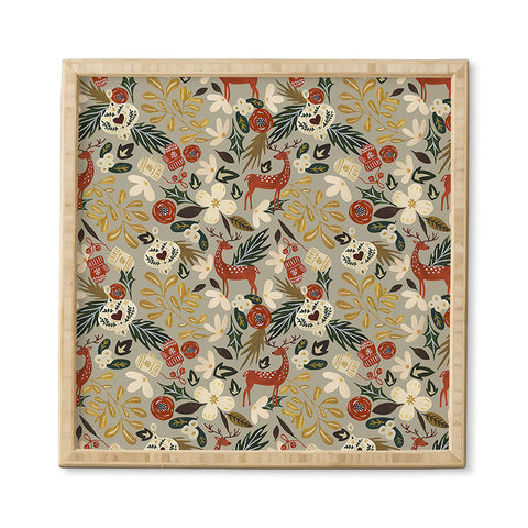 Marta Barragan Camarasa Christmas holiday ornaments Framed Wall Art