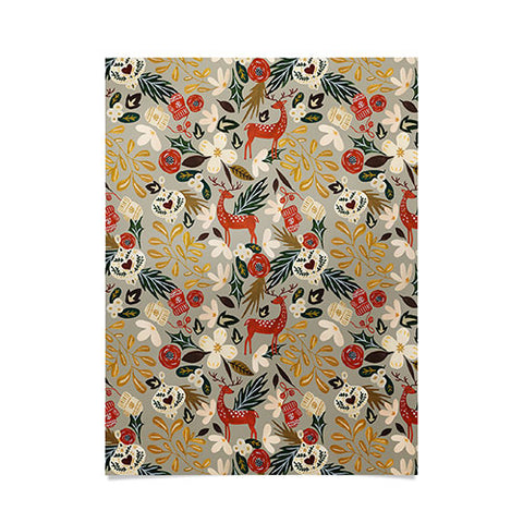 Marta Barragan Camarasa Christmas holiday ornaments Poster