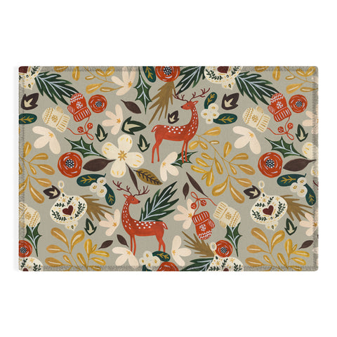 Marta Barragan Camarasa Christmas holiday ornaments Outdoor Rug