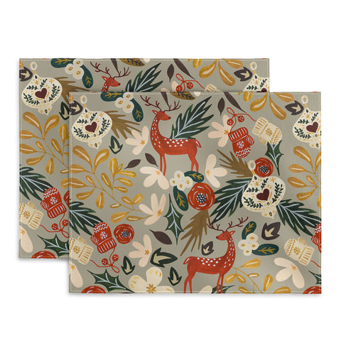 Marta Barragan Camarasa Christmas holiday ornaments Placemat