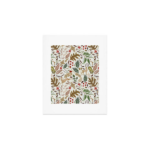 Marta Barragan Camarasa Christmas in the wild nature 2 Art Print