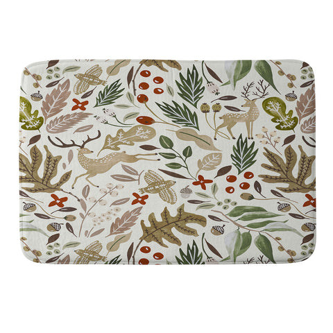 Marta Barragan Camarasa Christmas in the wild nature 2 Memory Foam Bath Mat