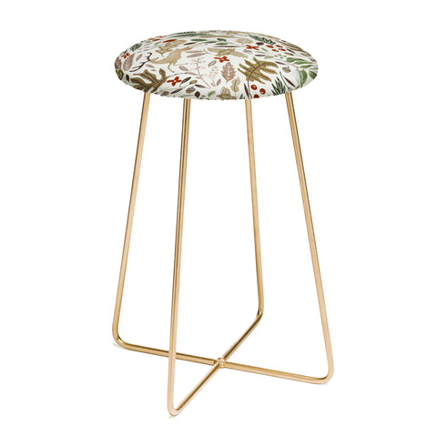 Marta Barragan Camarasa Christmas in the wild nature 2 Counter Stool