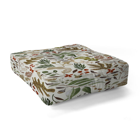 Marta Barragan Camarasa Christmas in the wild nature 2 Floor Pillow Square